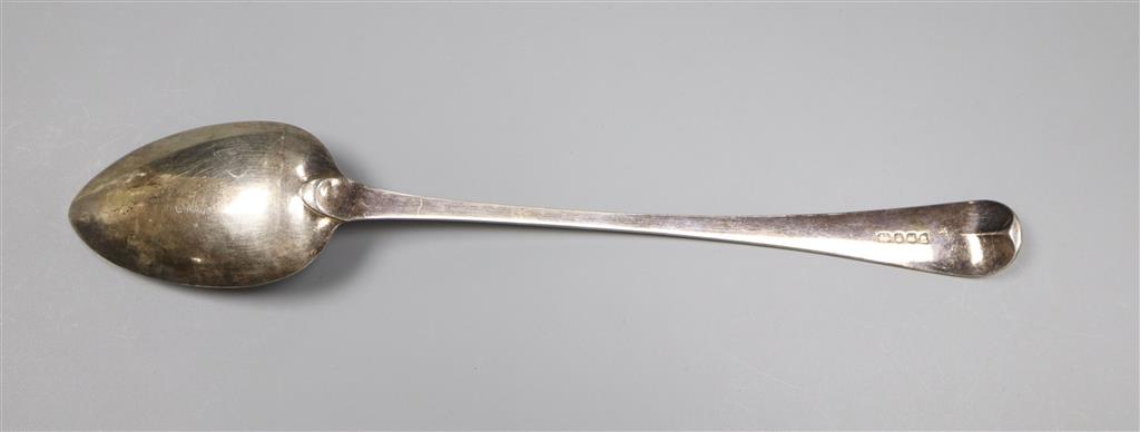 A George III silver Old English pattern basting spoon, Peter, Ann & William Bateman, London, 1803, 30.3cm, 107 grams.